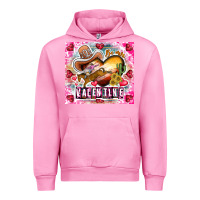 Fuchsia Pink Be Mine Valentine Urban Hoodie - CowhideDigitalArt