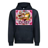 Navy Be Mine Valentine Urban Hoodie - CowhideDigitalArt