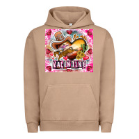 Pigment Burro Be Mine Valentine Urban Hoodie - CowhideDigitalArt