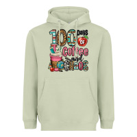 Matcha hundred days of coffee and chaos Heavyweight Hoodie - OliviaCreatesArt