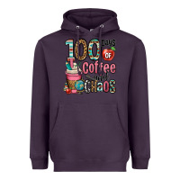 Plum hundred days of coffee and chaos Heavyweight Hoodie - OliviaCreatesArt