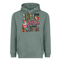 Sage hundred days of coffee and chaos Heavyweight Hoodie - OliviaCreatesArt
