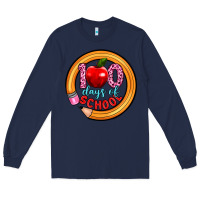 Navy 100 days of school Long Sleeve Tee - Artiststas