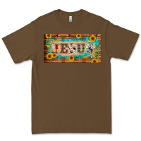 Cacao jesus western patterns license plate template Premium Tee - BarkalooDesign