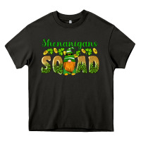 Asphalt shenanigans squad gnomes shamrock gold leopard glitter Heavy Core Tee - Artiststas
