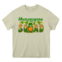 Mossy shenanigans squad gnomes shamrock gold leopard glitter Heavy Core Tee - Artiststas