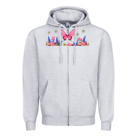 Heather Grey butterflies and flowers Zipper Hoodie - TumblerDesignByShophia