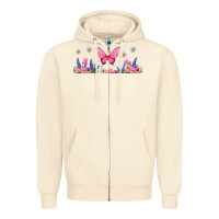 Sandshell butterflies and flowers Zipper Hoodie - TumblerDesignByShophia