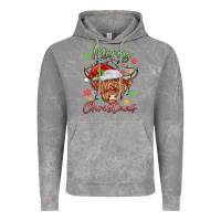 Cloud Rock merry christmas cow Vintage Hoodie - MaliasSmallBusiness