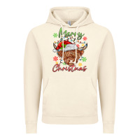 Vintage Artic merry christmas cow Vintage Hoodie - MaliasSmallBusiness
