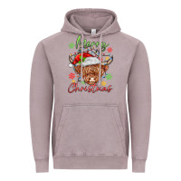 Vintage Zinc merry christmas cow Vintage Hoodie - MaliasSmallBusiness