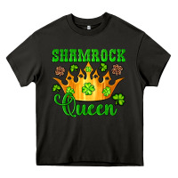 Asphalt shamrock queen crown leopard glitter Heavy Core Tee - Artiststas