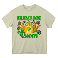 Mossy shamrock queen crown leopard glitter Heavy Core Tee - Artiststas