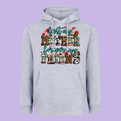 First My Mother Forever My Friend Heavyweight Hoodie Designed By Oliviacreatesart