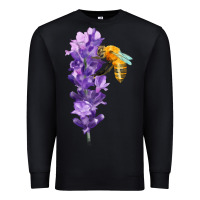 Honey Bee With Lavender Fa Element Premium Sweatshirt | Teevron