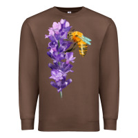 Chestnut honey bee with lavender fa element Premium Sweatshirt - FaDigitalArtStudio