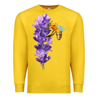 Lemon honey bee with lavender fa element Premium Sweatshirt - FaDigitalArtStudio
