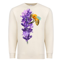 Sandshell honey bee with lavender fa element Premium Sweatshirt - FaDigitalArtStudio