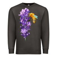 Smoke honey bee with lavender fa element Premium Sweatshirt - FaDigitalArtStudio
