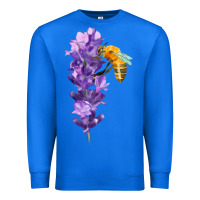 True Royal honey bee with lavender fa element Premium Sweatshirt - FaDigitalArtStudio