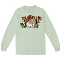 Matcha santa joy with sunflowers Long Sleeve Tee - RanaPortraitStore