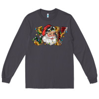 Smoke santa joy with sunflowers Long Sleeve Tee - RanaPortraitStore