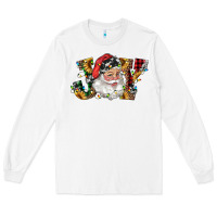 White santa joy with sunflowers Long Sleeve Tee - RanaPortraitStore