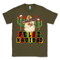 Army Green feliz navidad mexican santa Classic Tee - MaliasSmallBusiness