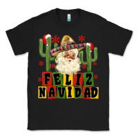 Black feliz navidad mexican santa Classic Tee - MaliasSmallBusiness