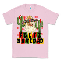 Bubblegum Pink feliz navidad mexican santa Classic Tee - MaliasSmallBusiness