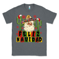 Charcoal Heather feliz navidad mexican santa Classic Tee - MaliasSmallBusiness