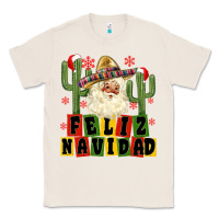 Natural feliz navidad mexican santa Classic Tee - MaliasSmallBusiness