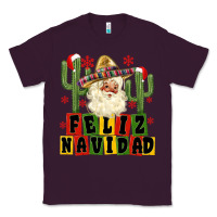 Plum feliz navidad mexican santa Classic Tee - MaliasSmallBusiness