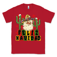 Red feliz navidad mexican santa Classic Tee - MaliasSmallBusiness