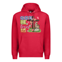 Oh How He Loves Us Easter Day Premium Hoodie | Teevron