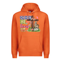 Carrot Oh how he loves us Easter Day Premium Hoodie - CowGirlArtShop