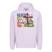 Lilac Oh how he loves us Easter Day Premium Hoodie - CowGirlArtShop