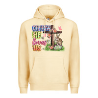Pina Colada Oh how he loves us Easter Day Premium Hoodie - CowGirlArtShop