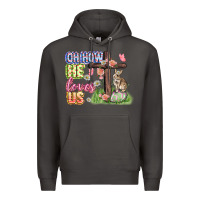 Smoke Oh how he loves us Easter Day Premium Hoodie - CowGirlArtShop
