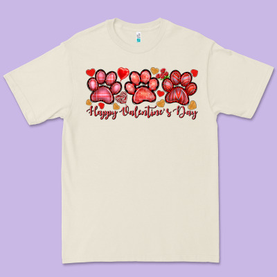 Happy Valentines Day Paws Premium Tee Designed By Nancycooperartshop