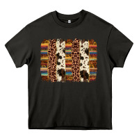 Asphalt serape sunflower cowhide leopard brushstroke Heavy Core Tee - AdoDesignShop