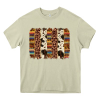 Mossy serape sunflower cowhide leopard brushstroke Heavy Core Tee - AdoDesignShop