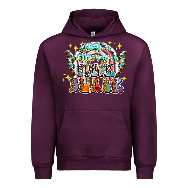 Just A Little Ray Of Pitch Black Urban Hoodie by CowhideDigitalArt | Teevron