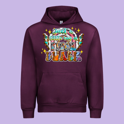 Just A Little Ray Of Pitch Black Urban Hoodie Designed By Cowhidedigitalart