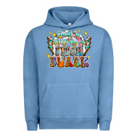 Pigment Pebble Blue just a little ray of pitch black Urban Hoodie - CowhideDigitalArt