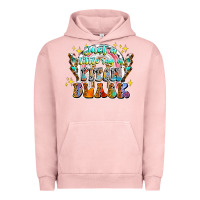 Pigment Salmon just a little ray of pitch black Urban Hoodie - CowhideDigitalArt