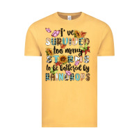 Vintage Mustard ive survived too many storms to bebothered by rain Vintage Tee - MaliasSmallBusiness