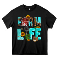 Black farm life Heavy Core Tee - AdoDesignShop