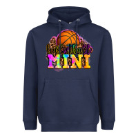 Navy basketball mini Heavyweight Hoodie - OliviaCreatesArt