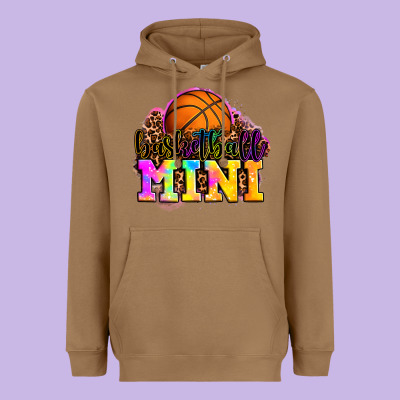 Basketball Mini Heavyweight Hoodie Designed By Oliviacreatesart